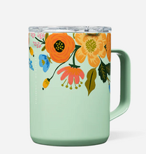 Load image into Gallery viewer, Rifle Paper Mug, 16 oz by Corkcicle - Cream &amp; Mint Lively Floral
