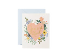 Load image into Gallery viewer, You Are Loved Heart Card
